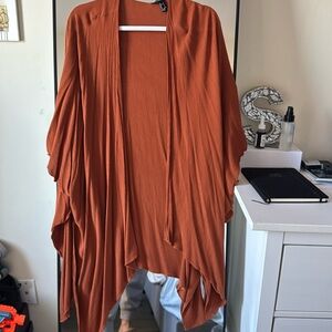 Burnt orange loose cardigan